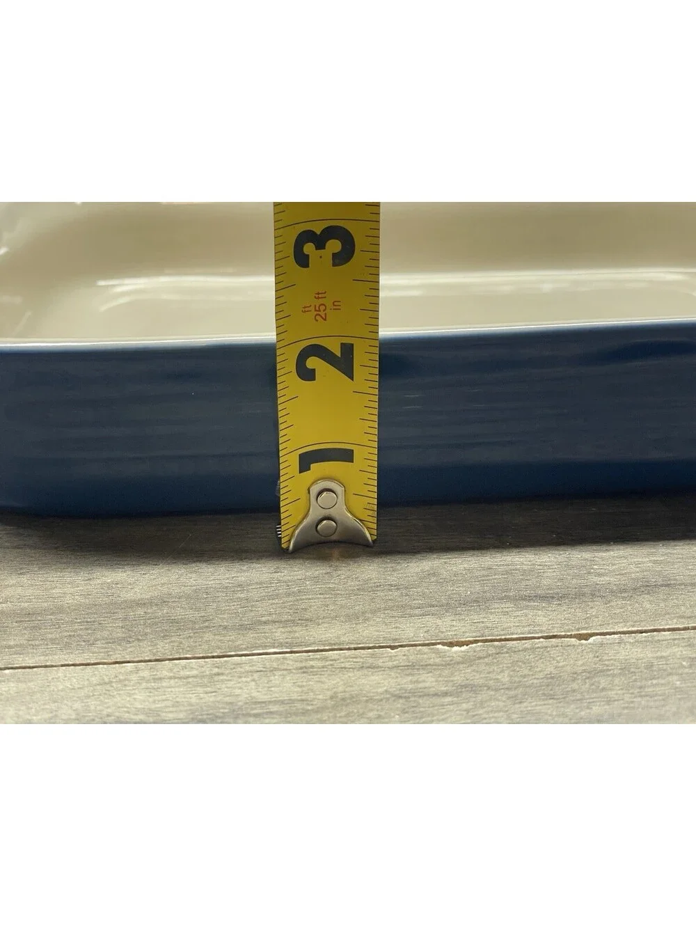 Le Creuset Rectangular Baking Dish Blue Stoneware 12x9 Casserole Pan